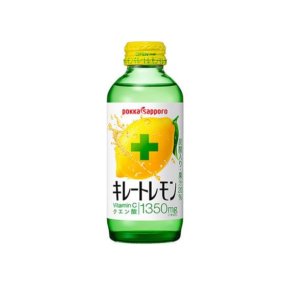 ポッカサッポロ/キレートレモン 155mlビン/GX92  炭酸飲料 清涼飲料 ジュース 缶飲料 ボ...