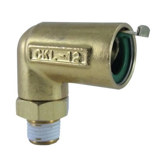 【お取り寄せ】チヨダ タッチコネクターエルボコネクター(金属) 接続口径R1／4 CKL-12-02...