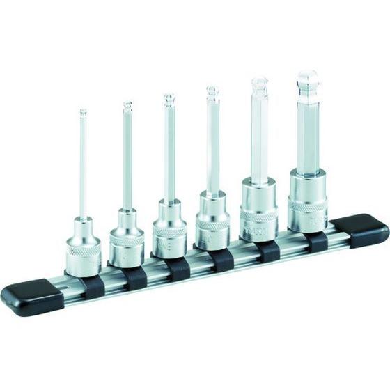 【お取り寄せ】TONE ボールポイントヘキサゴンソケットセット(ホルダー付) HBH306 ソケット...