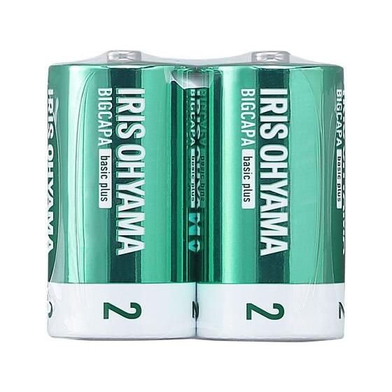 アイリスオーヤマ BIGCAPA basic plus アルカリ乾電池 単2形2本