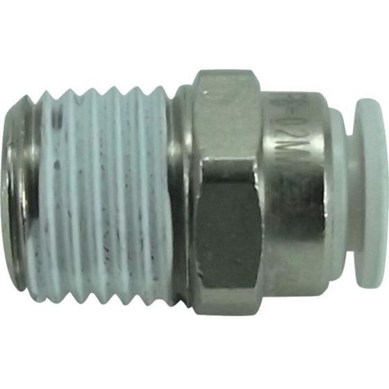 【お取り寄せ】チヨダ ファイブメイルコネクタ W(白)6mm・R1／4 F6-02MW 汎用管継手 ...