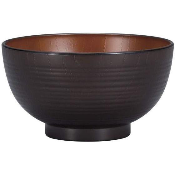 【お取り寄せ】宮本産業 汁椀 木目乱筋 ブラウン 内木目 汁椀 土瓶 和食器 キッチン テーブル
