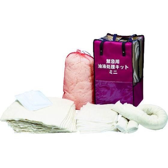 【お取り寄せ】SYK オイルキャッチャー 緊急用油液処理キットミニ SO-2746 吸収材 清掃用品...