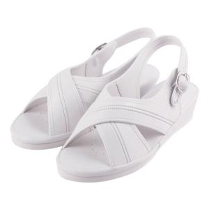 ファーストレイト/クロスサンダル ホワイト M/FR-401