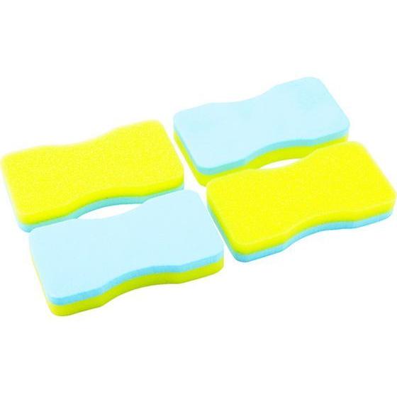 【お取り寄せ】TRUSCO ワックス用スポンジ 角 4個 TWS2