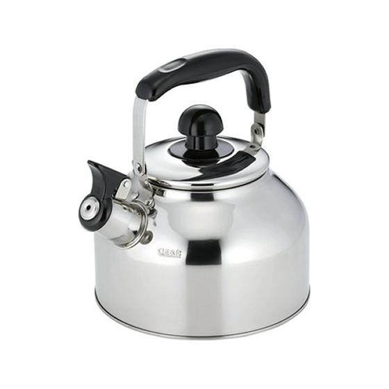 カクセー IH対応 ステンレス製 広口笛吹きケトル 2.7L パン 鍋 ケトル 調理道具 キッチン雑...