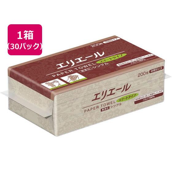 大王製紙 エリエール ペーパータオルスマートタイプ 無漂白 中判30パック 中判 ペーパータオル 紙...