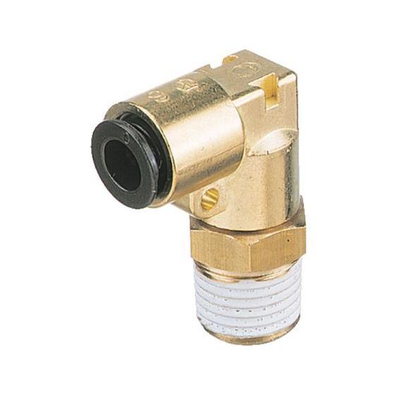 【お取り寄せ】チヨダ フジメイルエルボ(金属) 8mm・R3／8 8-03ML 汎用管継手 コンプレ...