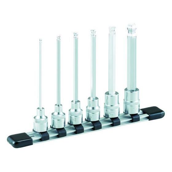 【お取り寄せ】TONE ロングボールポイントヘキサゴンソケットセット(ホルダー付) HBH306L ...