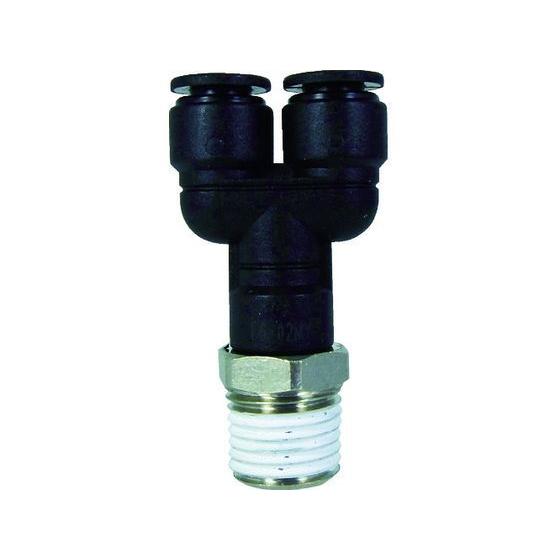 【お取り寄せ】チヨダ ファイブメイルブランチワイ 6mm・R1／4 F6-02MY 汎用管継手 コン...