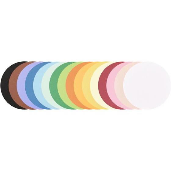 今村紙工 カラー工作用紙 丸型タイプ アソート 80枚 G-80 図画 工作 教材 学童