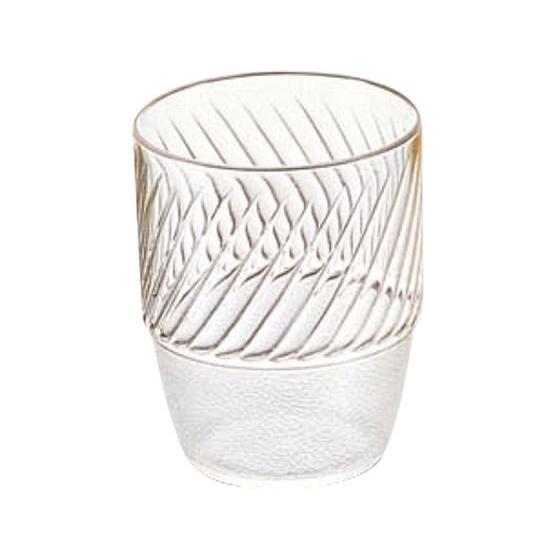 【お取り寄せ】EBM ポリカーボネイト 筋入コップ PC-22 クリア 0897800 給食用スコッ...