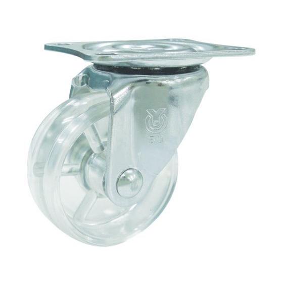 【お取り寄せ】ユーエイ スケルトンキャスター自在車 25径ポリカーボネート車(赤) G-25PC-R...