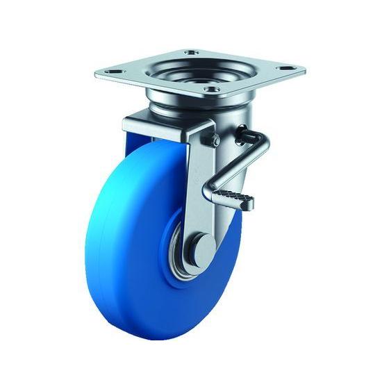 【お取り寄せ】ユーエイ 産業用キャスターダブルS付自在車130径MCナイロン車輪 MCBJB-130...