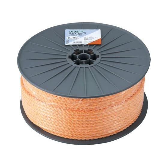 【お取り寄せ】TRUSCO PVロープ 3つ打 線径12mm×長さ100m R-12100PV ＰＶ...