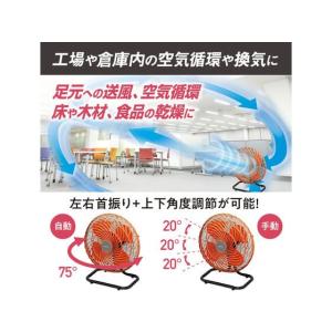 アイリスオーヤマ 工業扇風機 据え置き型 KF...の詳細画像3