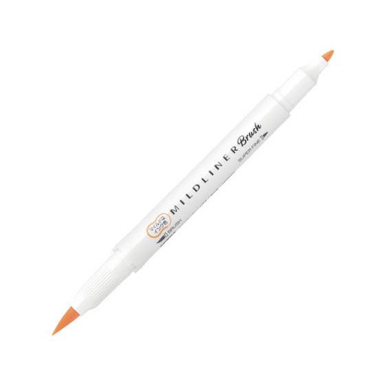ゼブラ マイルドライナーブラッシュ マイルドオレンジ WFT8-MOR イラスト筆ペン フェルトペン...
