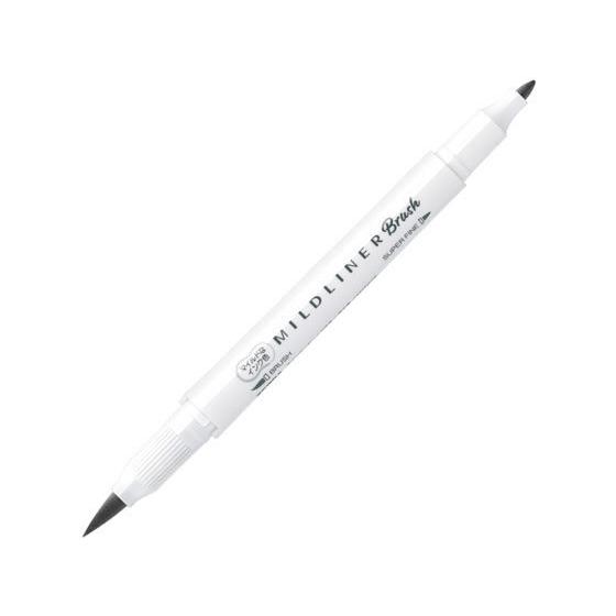 ゼブラ マイルドライナーブラッシュ マイルドスモークブルー WFT8-MSB イラスト筆ペン フェル...