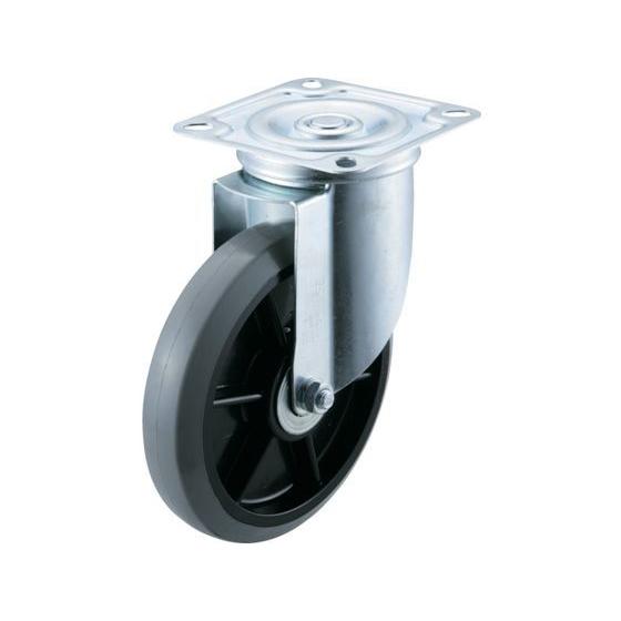 【お取り寄せ】ワコー エアーキャスター(自在車) 200mm ウレタン車 ASHG-200-GU キ...