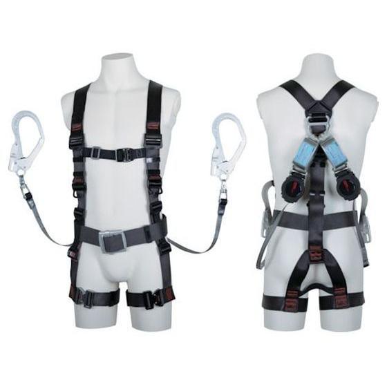 【お取り寄せ】ツヨロン フルハーネス飛燕 ツインワン・ハンドリトラ Lサイズ 墜落制止用器具 安全保...