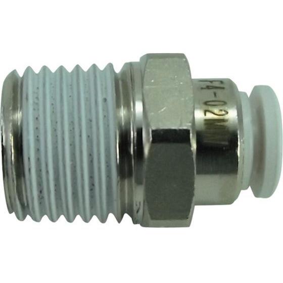 【お取り寄せ】チヨダ ファイブメイルコネクタ W(白)4mm・R1／4 F4-02MW 汎用管継手 ...