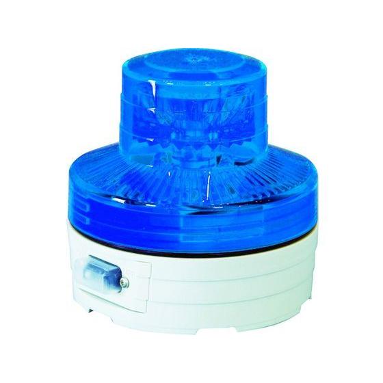 【お取り寄せ】日動 電池式LED回転灯ニコUFO 常時点灯タイプ 青 NU-AB 三角コーン 区画 ...