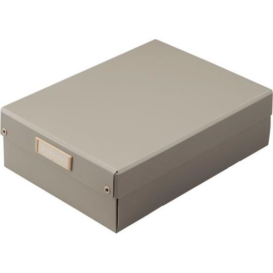 【お取り寄せ】リヒトラブ Roomy 折りたたみボックス A4 浅型 グレー A795-27 Ａ４ ...
