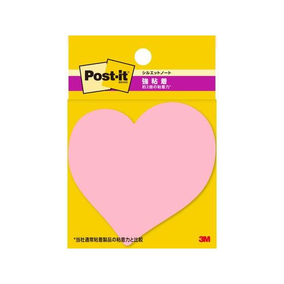 3M ポストイット ふせん 強粘着 ハート 69mm×69mm 3冊 SSS-HEU デザインふせん...
