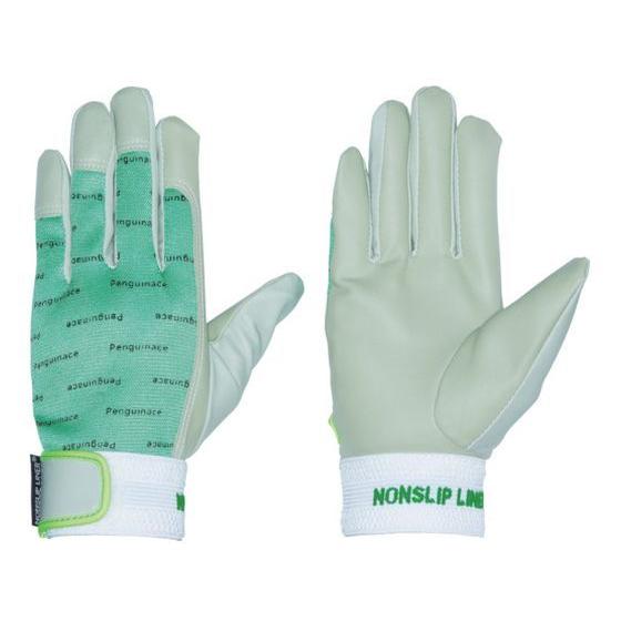 【お取り寄せ】ペンギンエース ノンスリップエレカー白 LL グリーン PA-1624 ポリウレタン手...
