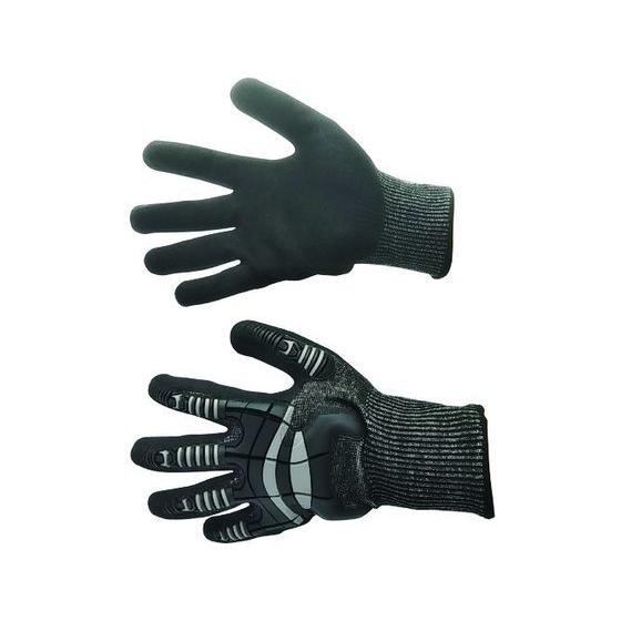 【お取り寄せ】富士手袋 ナックルアーマーC4 黒 L 9900-BK-L 耐切創手袋 作業用手袋