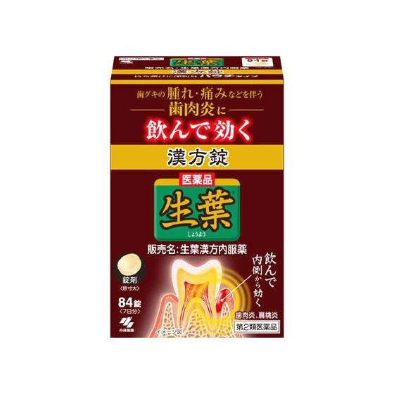 【第2類医薬品】薬)小林製薬 生葉漢方錠 84錠