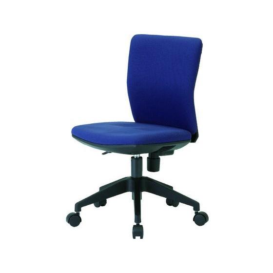 【お取り寄せ】TRUSCO 体圧分散オフィスチェア 布張り 肘無 ネイビー FCC55-NV 肘なし...
