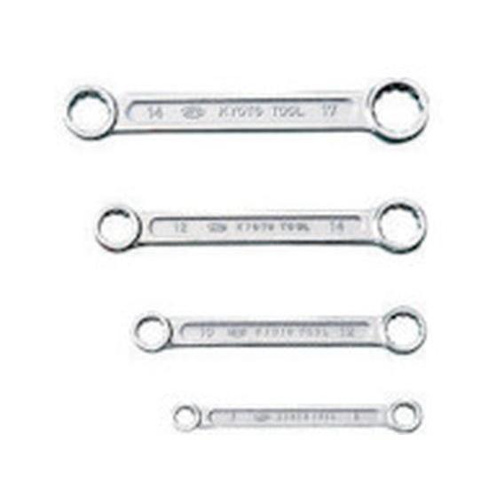 【お取り寄せ】KTC ストレートショートめがねレンチセット[4本組] M1004 めがねレンチ レン...