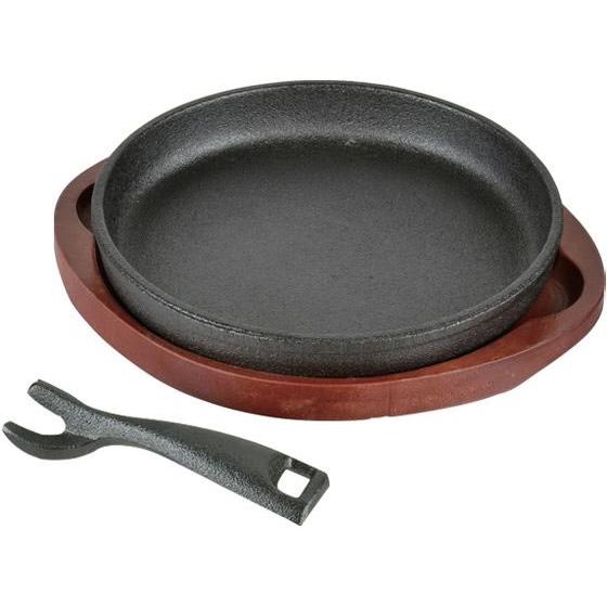 【お取り寄せ】パール金属 スプラウト 鉄鋳物製ステーキ皿[丸型]16cm HB-6214