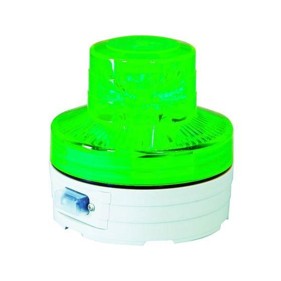 【お取り寄せ】日動 電池式LED回転灯ニコUFO 常時点灯タイプ 緑 NU-AG 三角コーン 区画 ...