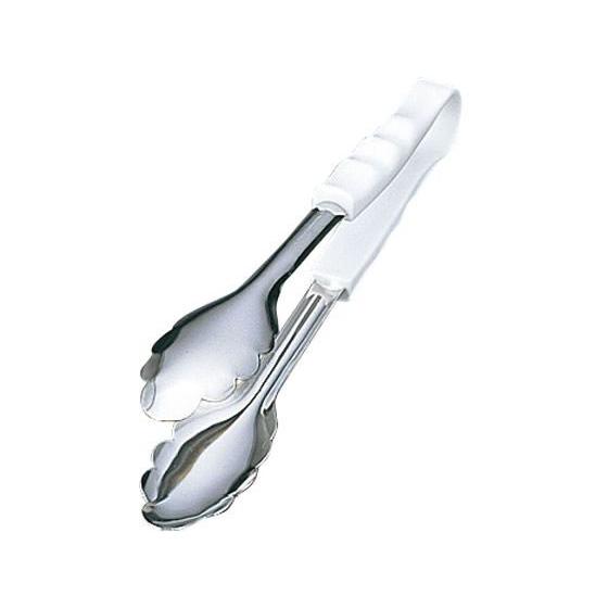 【お取り寄せ】大泉合成 PP柄 万能トング ミニ ホワイト 抗菌 18-8 220mm トング 麺 ...