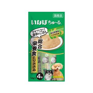 【お取り寄せ】いなばペットフード ちゅーる 総合栄養食 とりささみ 14g×4P ウェットフード 犬 ペット ドッグフード