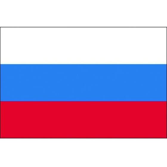【お取り寄せ】東京製旗 卓上旗(16×24cm)ロシア 406871 安全標識 ステッカー 現場 安...