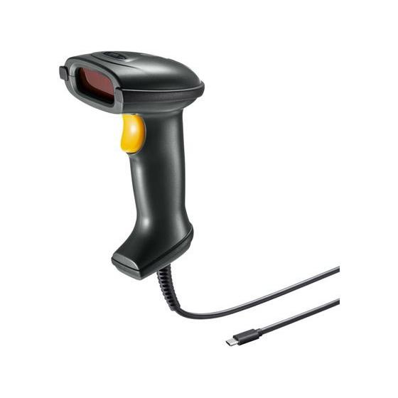 【お取り寄せ】サンワサプライ Type-C 1次元レーザーバーコードリーダー カードリーダー バーコ...