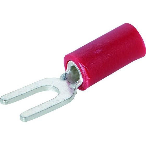 【お取り寄せ】TRUSCO 絶縁被覆付圧着端子 ストレート形 Y形(100個入) T-AVF1.25...