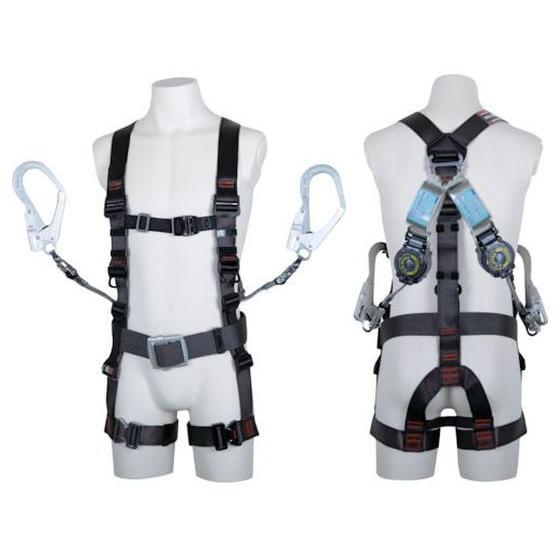 【お取り寄せ】ツヨロン フルハーネス飛燕 ツインSRリトラ Mサイズ 墜落制止用器具 安全保護具 作...