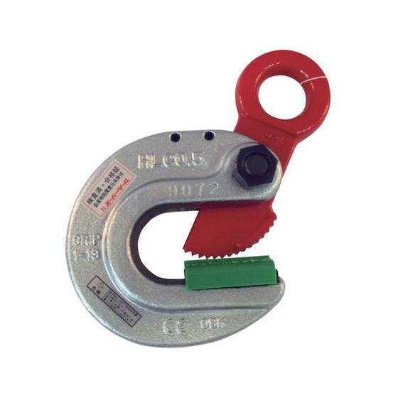 【お取り寄せ】形鋼クランプ 容量0.5ton クランプ範囲1~13mm D123mm ワイヤー スリ...