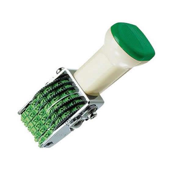 コクヨ 回転印 欧文数字5号6連 明朝体 IS-5-6 日付回転印 回転ゴム印 スタンプ ビジネスス...