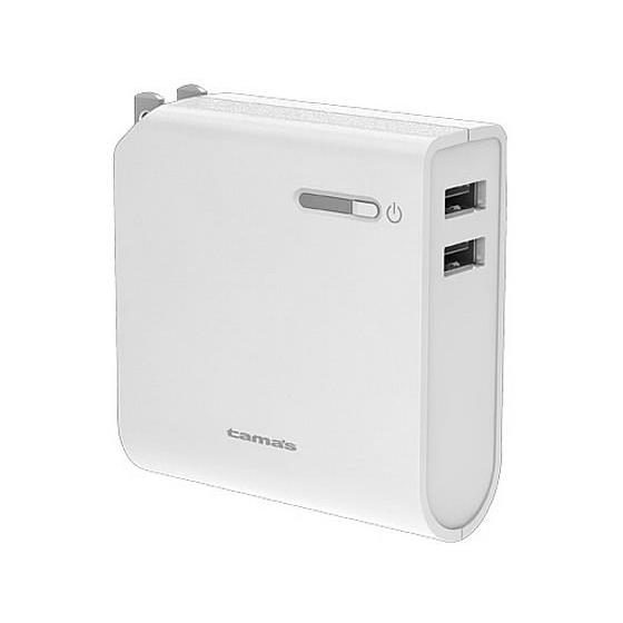 tamas モバイルバッテリー 5200mA Type-C変換付 TLA16SCAW モバイルバッテ...
