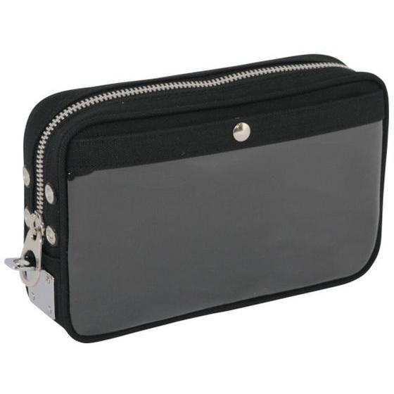 【お取り寄せ】SANEI 帆布メール用ポーチ(S)馬蹄錠金具付 黒 PS-U-01 ツールバッグ 工...