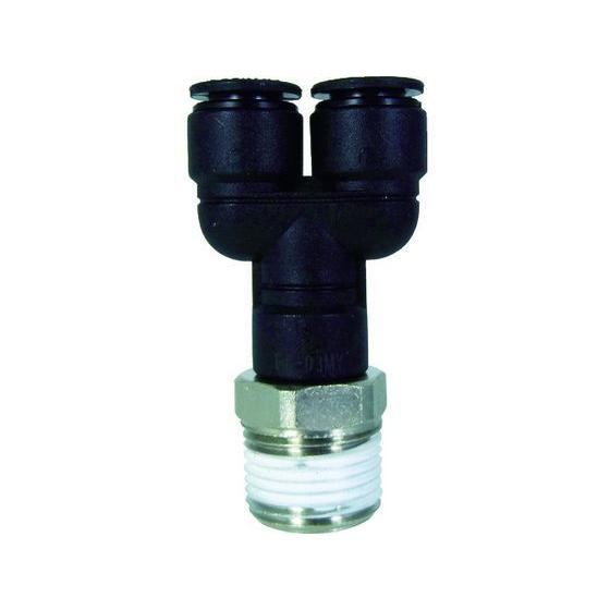 【お取り寄せ】チヨダ ファイブメイルブランチワイ 8mm・R3／8 F8-03MY 汎用管継手 コン...