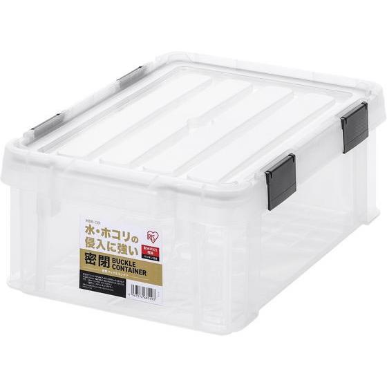 【お取り寄せ】アイリスオーヤマ 密閉バックルコンテナ クリア 12.1L MBR-13R バックルコ...