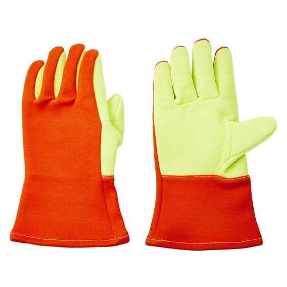 【お取り寄せ】300℃対応耐熱手袋 高断熱 ケブラー(R)×耐炎フェルトダブル 防火 耐熱手袋 溶接...