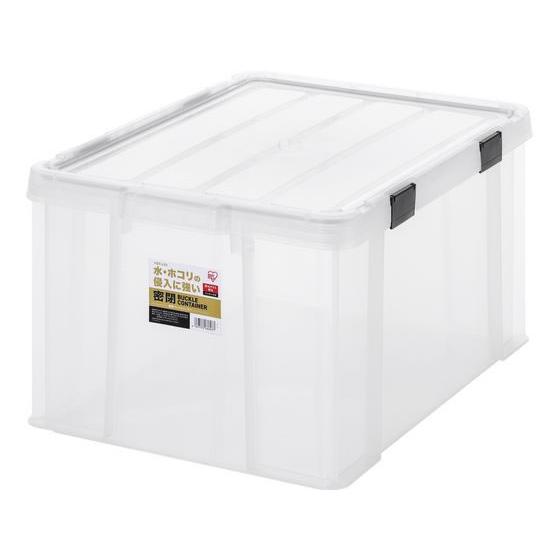【お取り寄せ】アイリスオーヤマ 密閉バックルコンテナ クリア 58.7L MBR-65R バックルコ...