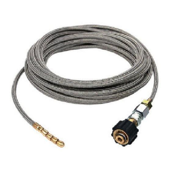 【お取り寄せ】アサダ SUS洗管ホース 8／60・8.5／60用 20m Qカプラ R10610 高...